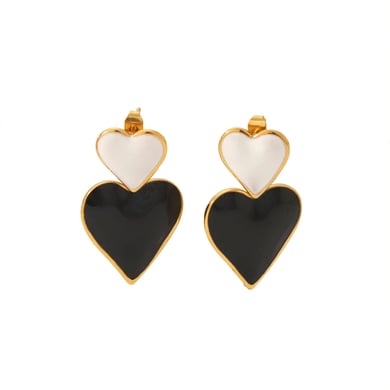 1 Paar elegante und modische Ohrringe aus 18 Karat vergoldetem Edelstahl mit bunten Öltropfen-Anhängern für Damen, Schmuck für den Alltag h5 